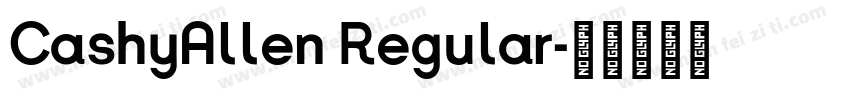 CashyAllen Regular字体转换